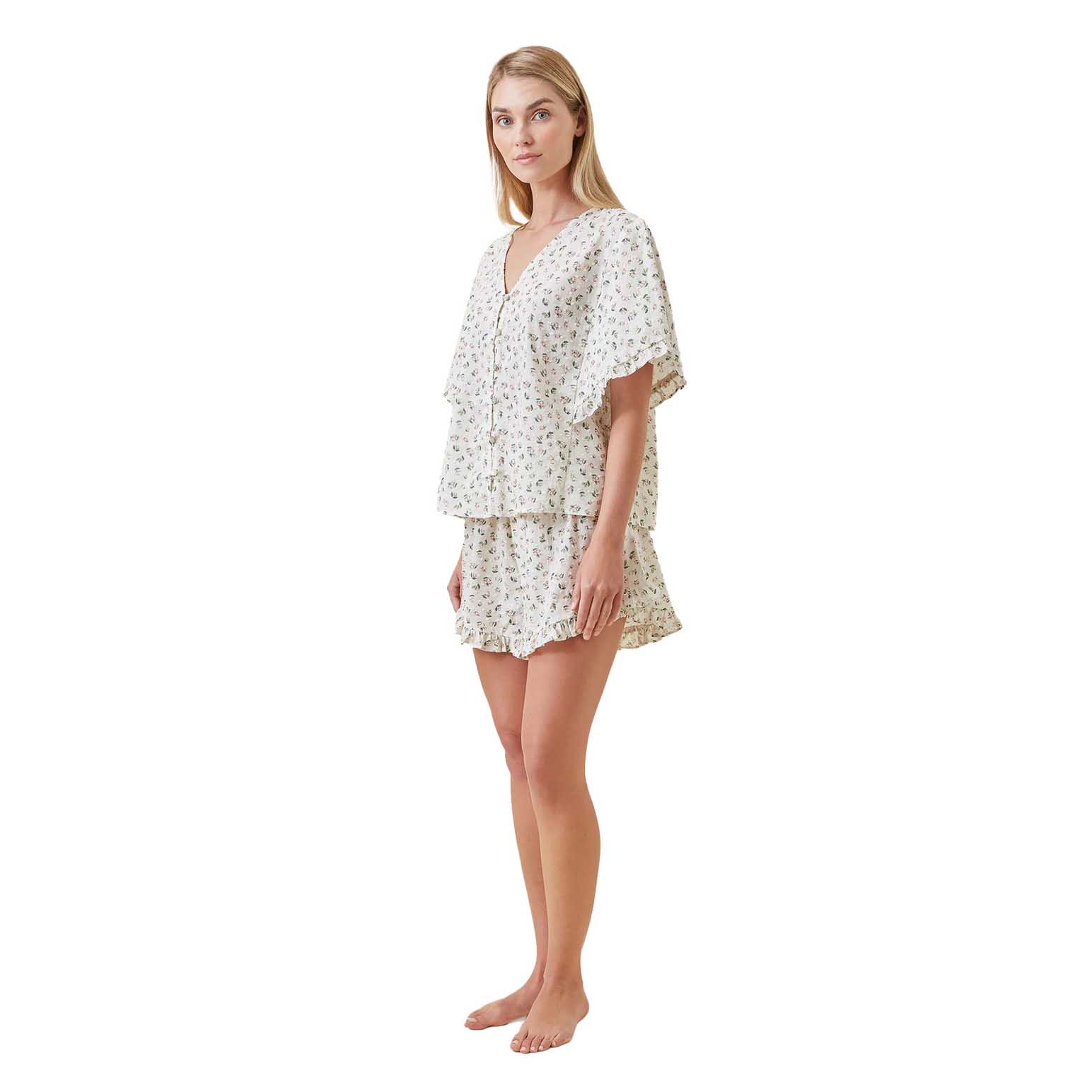 Papinelle Swiss Dot Flutter Boxer Pj Set
